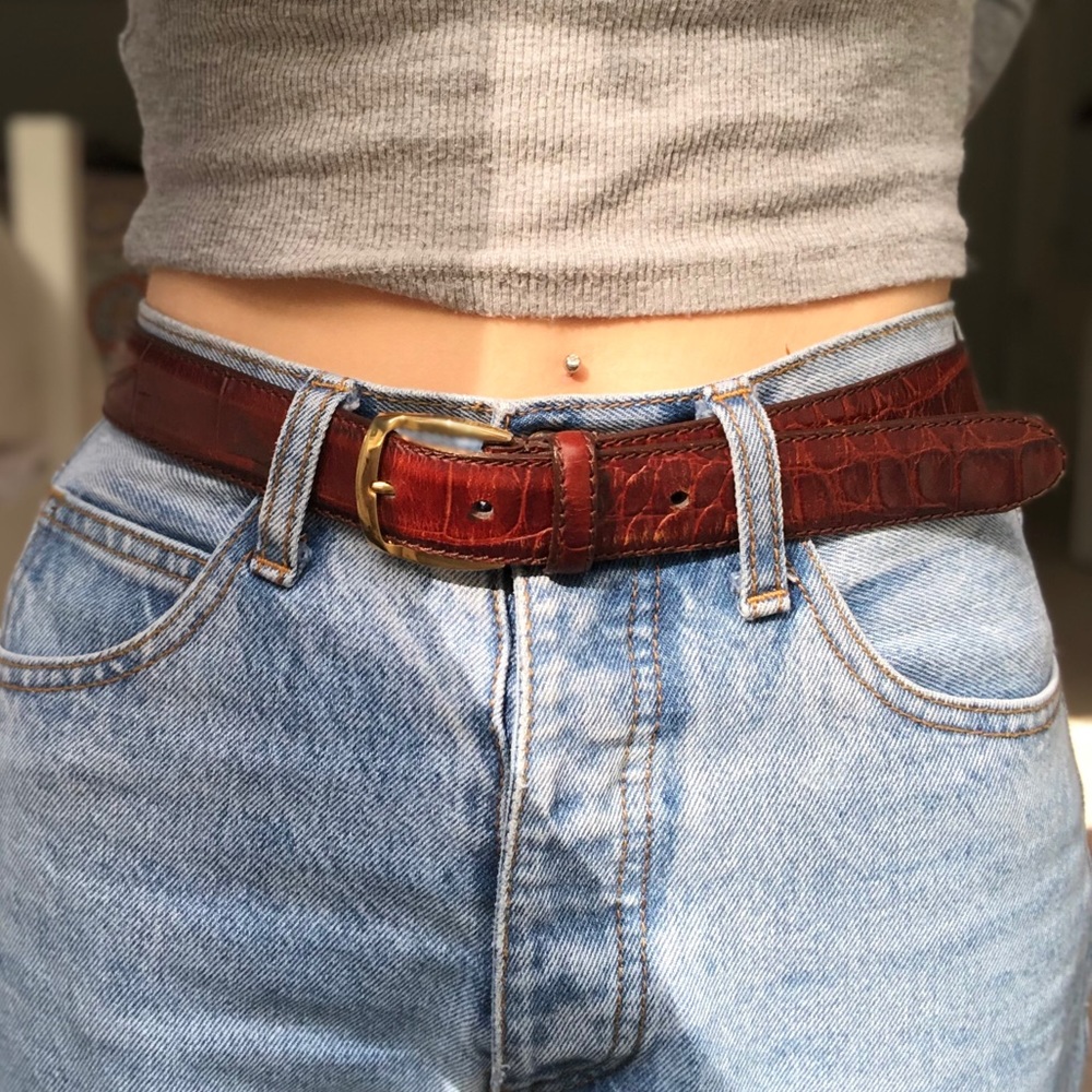 SOLD DO NOT BUY Dior brown leather belt